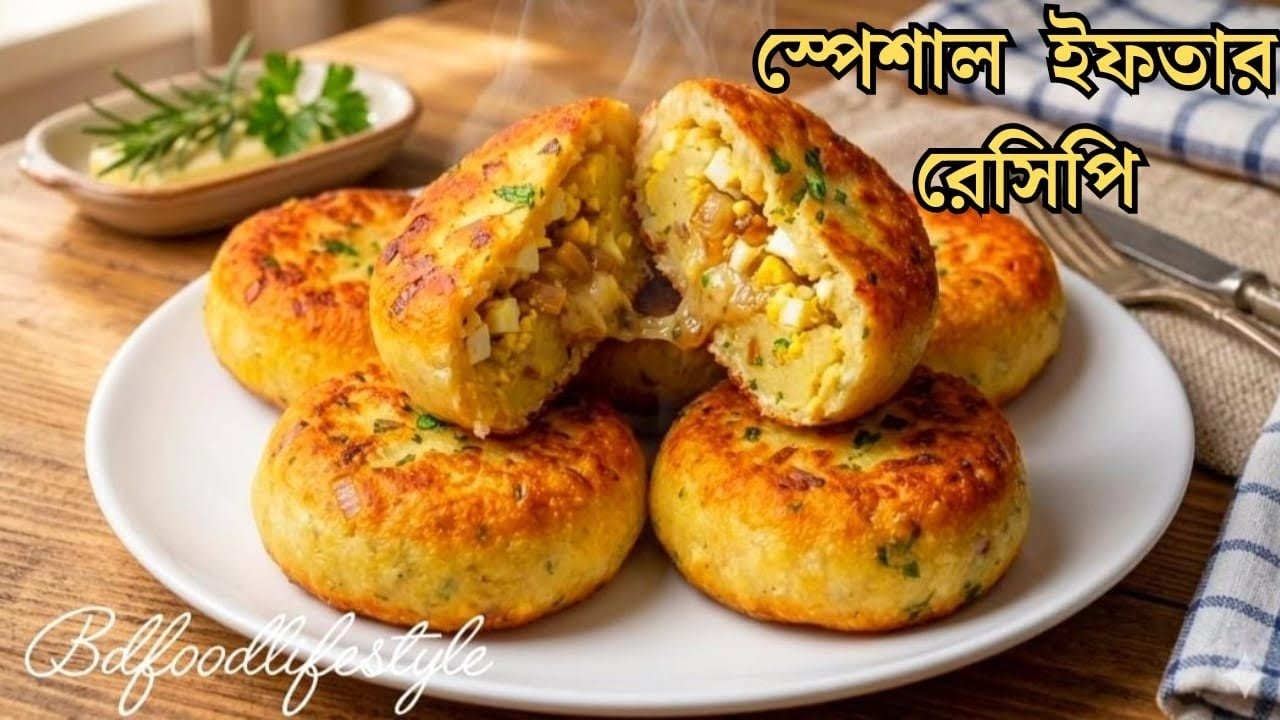 রমজান স্পেশাল আলু ও আটা দিয়ে ঝটপট দারুন মুচমুচে সকাল বিকালের ইফতার নাস্তা রেসিপি/টিফিন রেসিপি Nasta