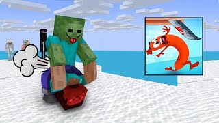 Monster School : SAUSAGE RUN CHALLENGE - Minecraft Animation