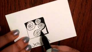 Tangle Tutorial   Jelly Roll