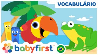 Desenhos Educativos com Larry | Ovos surpresa para crianças | Aprenda Animais E Jogos | Baby First
