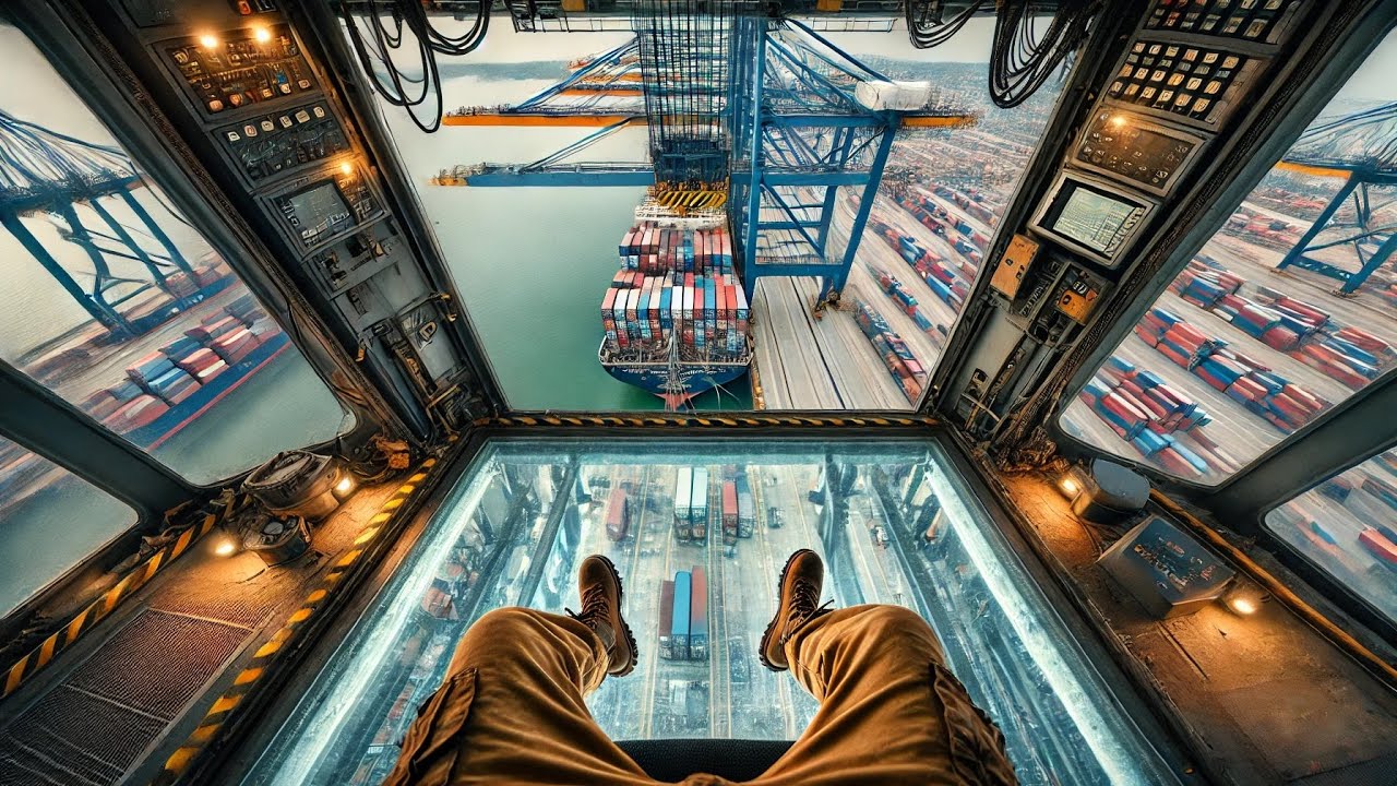 Precision at Its Finest: Loading Post Panamax Ship - YouTube