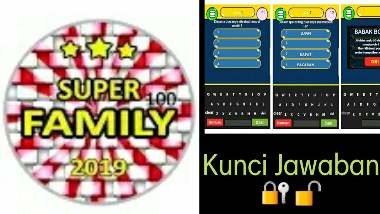 Kunci Jawaban Game New Family 100 Level 2 5 Youtube