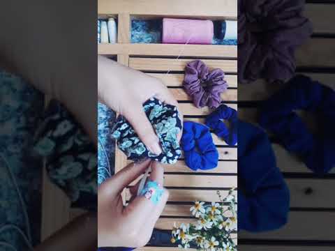 Cách làm đồ cột tóc Scrunchies khâu tay