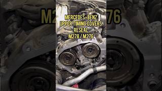 Common upper timing cover leak on a Mercedes-Benz with the M278/M157 & M276 engine #m278 #m276 #m157