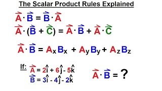 Mechanical Engineering: Rigid Bodies & Sys of Forces (19 of 47) Scalar Product Rules Explained