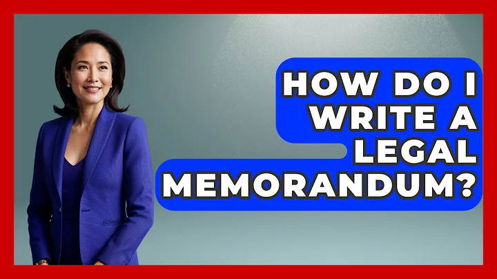 How Do I Write A Legal Memorandum? - Law School Prep Hub