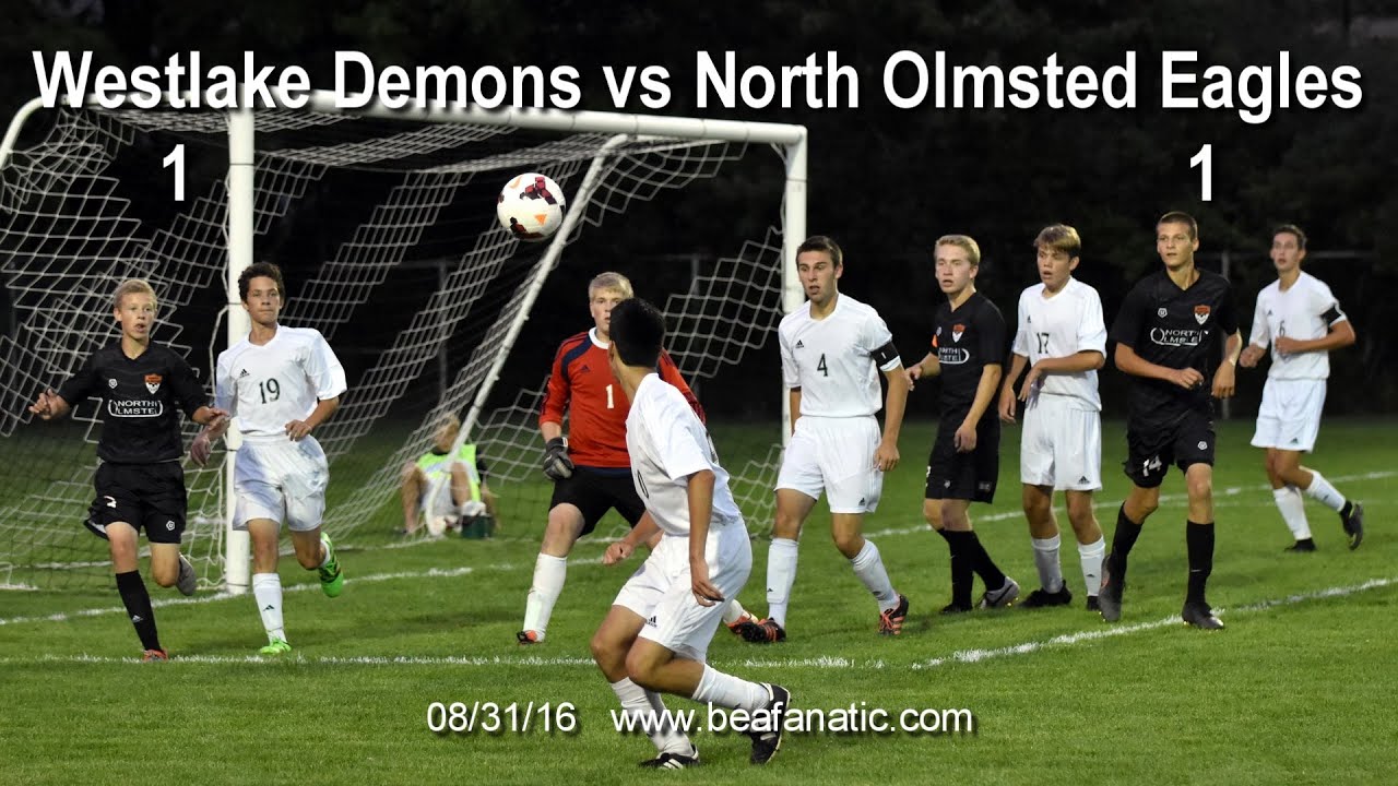 Westlake Demons vs North Olmsted Eagles Mens Soccer - YouTube