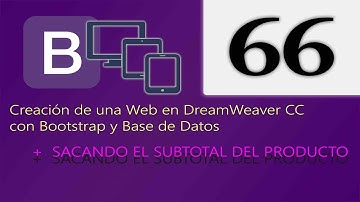 Cap 66 - Creación de una web en DreamWeaver CC con Bootstrap y Base de Datos