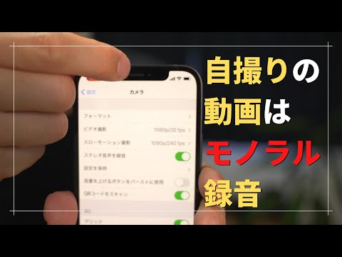自撮りの動画ではモノラル録音にしたほうが良い理由