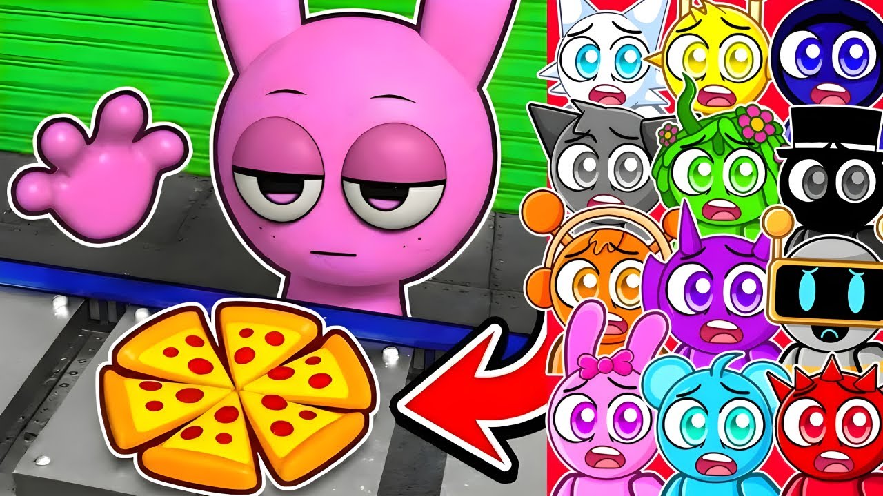 PINKI DONT EAT THIS PIZZA... (Funniest Sprunki Animations)