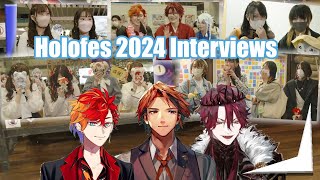 Roberu, Gamma and Jurard interviewing Holostars fan in Holofes 2024【Holostars EngSub】