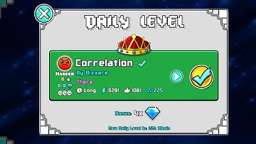 Correlation by Bizaare •All Coins• Geometry Dash Daily