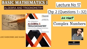 Basic Mathematics 1 Algebra and Trigonometry Chapter 2 part-1 By Nauman Khalid