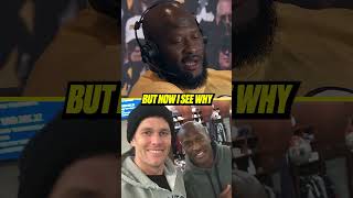 Tom Brady as a teammate #nfl #steelers #patriots #jamesharrison