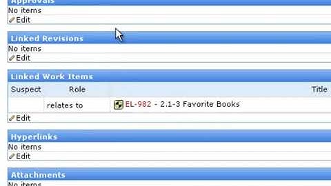Browsing Work Items in Polarion