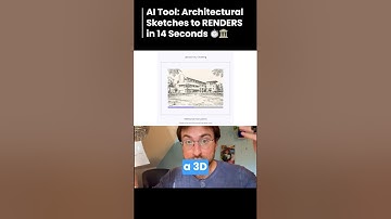 AI Architectural Sketches to RENDERS in 14 Seconds #AI #Architecture #Render