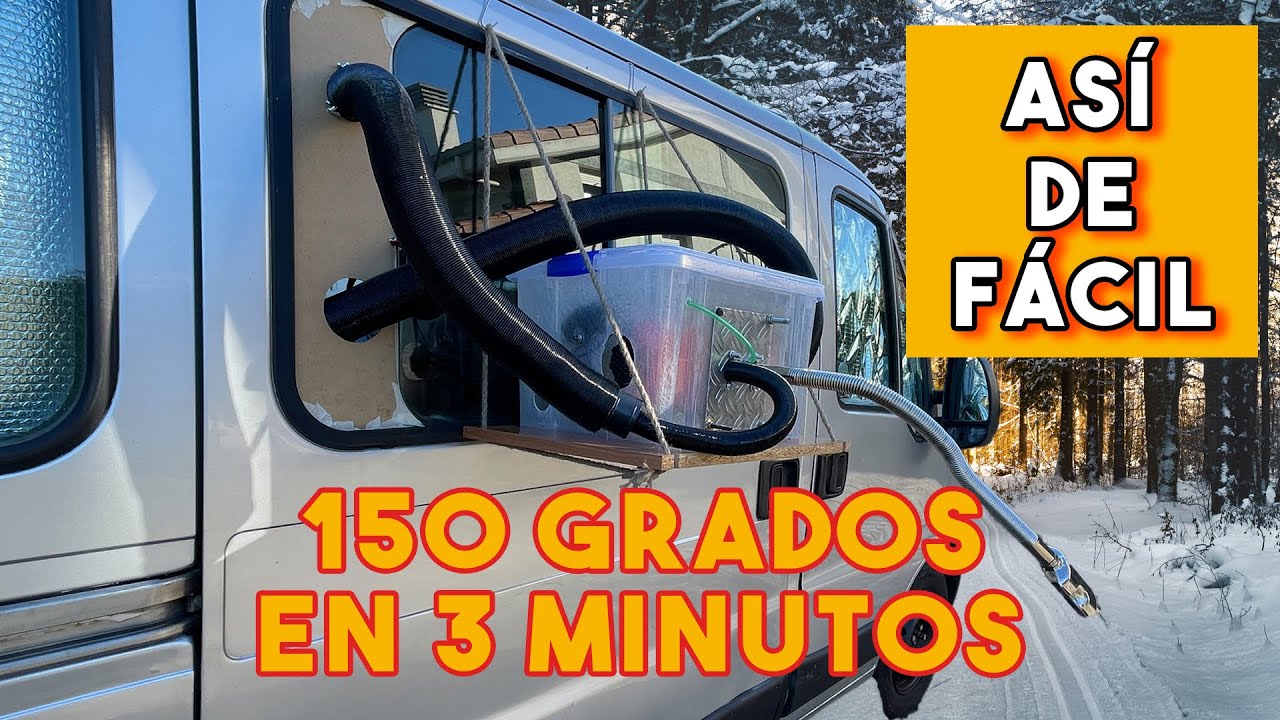CALEFACCIÓN PORTATIL CASERA | No pases más frío en la camper ❄