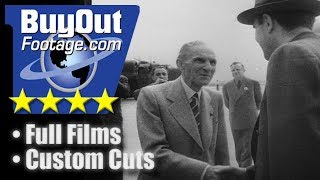 Henry Ford at WW2 B-24 Bomber Factory 1941 HD Footage