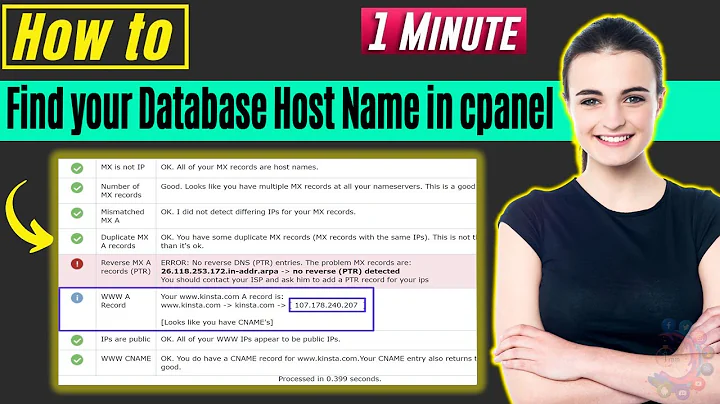 How to find your database host name in cpanel 2022
