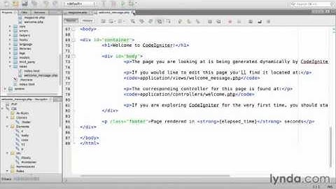 Generating output with a view CodeIgniter PHP - part08