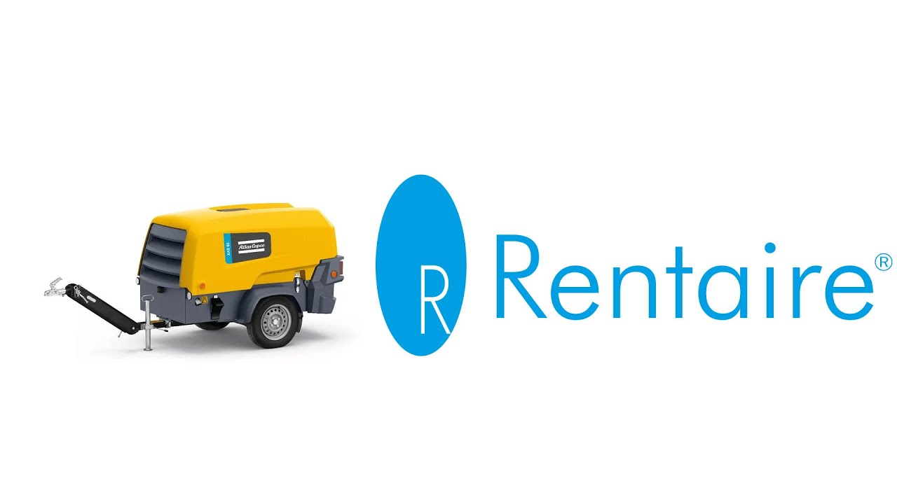 Alquilar compresor de aire remolcable con freno (Atlas Copco