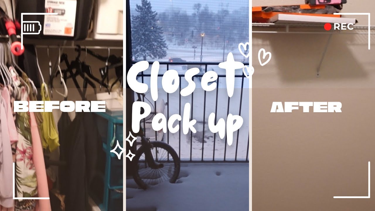 Moving out means facing my closet… send help 📦😭