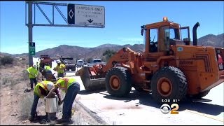 Police Investigate Crash That Killed Couple, Seriously Hurt Infant On 14 Freeway In Acton Police Investigate Crash That Killed Couple, Seriously Hurt Infant On 14 Freeway In Acton