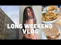 weekend vlog | valentine's day, lunch in nyc, getting my hair done, & some fun in the snow