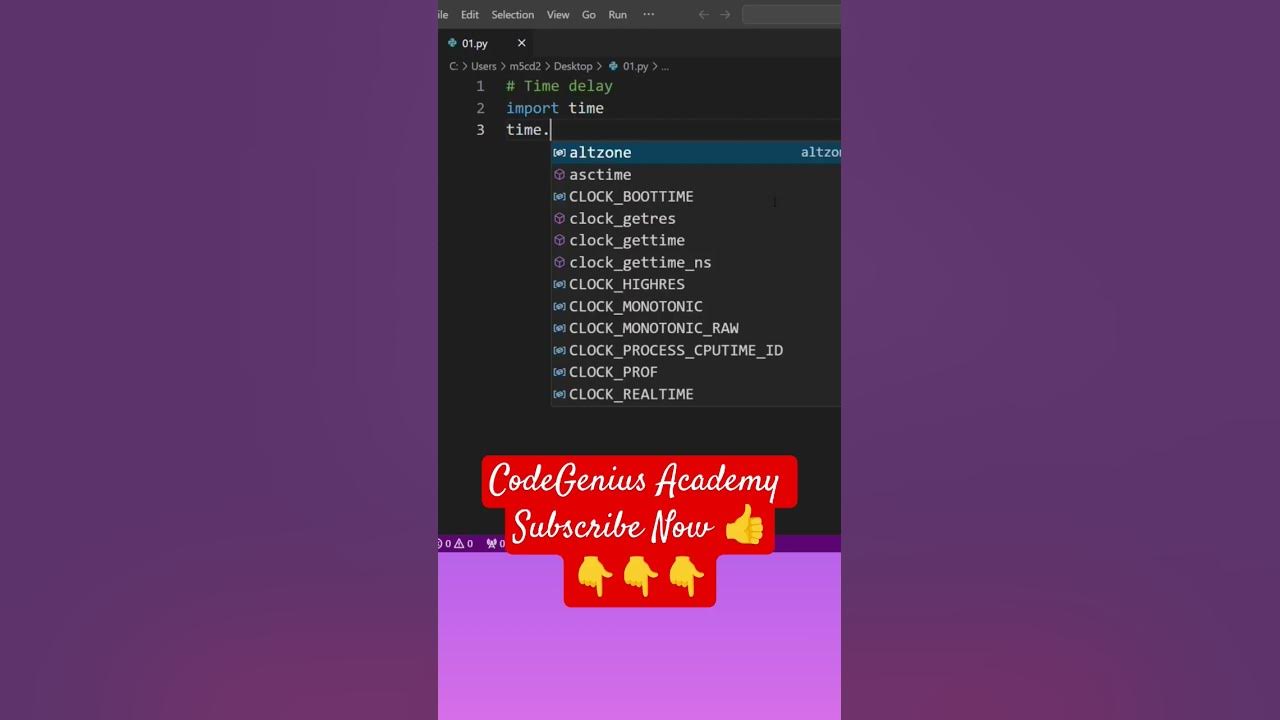 Time Delay problem in Python #python #coding #pythonprogramming #shorts ...