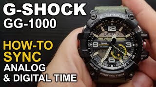 Gshock Mudmaster GG-1000 - Adjusting watch hands - Module 5476