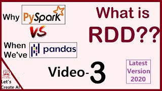 Pyspark Tutorials 3 | pandas vs pyspark || what is rdd in spark || Features of RDD