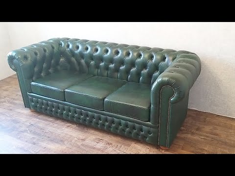 Video: Əfsanəvi Chesterfield divanı qonaq otağı üçün ingilis klassikasıdır