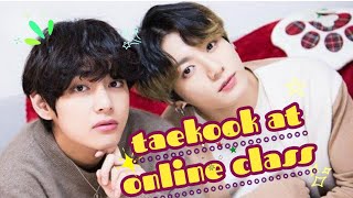 Taekook at online class 😅💜 [sinhala] #bts #funny #edit