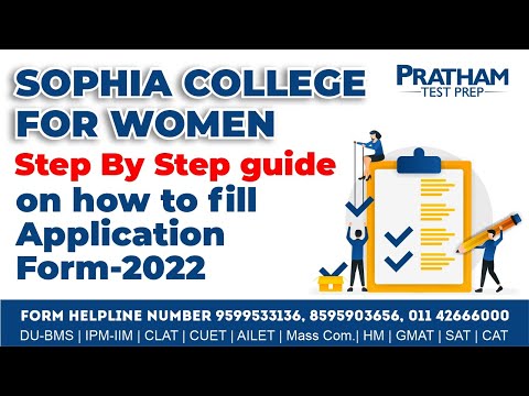 SOPHIA COLLEGE FOR WOMEN - Step By Step guide on how to fill Application Form