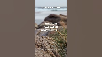 Time Is the Most Valuable Resource You Have...