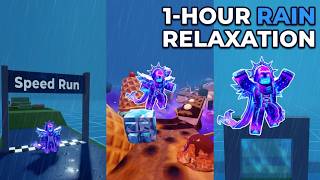 Rain Sounds on Speed Run 4 — 1 Hour of Roblox Parkour for Sleep and Study screenshot 4