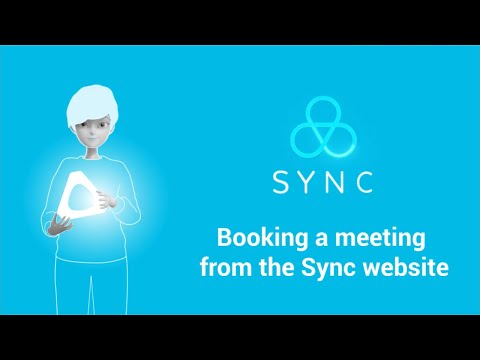 Booking a meeting from the Sync website
