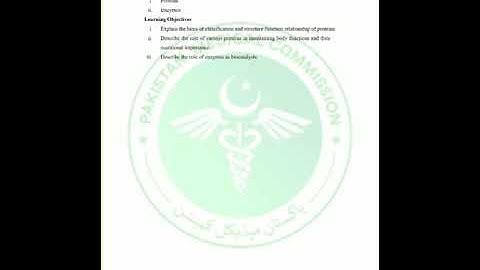 PMC MDCAT Syllabus and Structure 2021