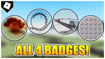 Cart Ride Around Nothing - How to get ALL 4 BADGES + WALKTHROUGH! (REACH THE END) [ROBLOX]