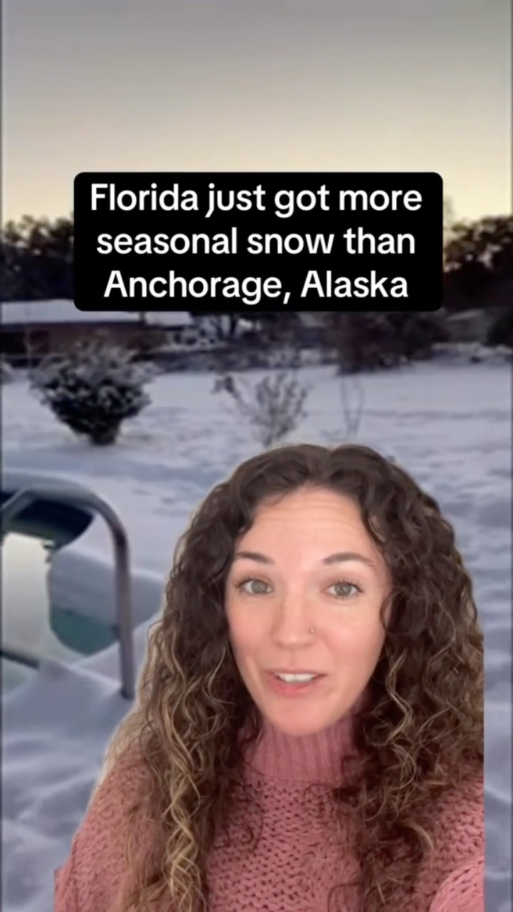 Florida just got more seasonal snow than Anchorage, Alaska #shorts