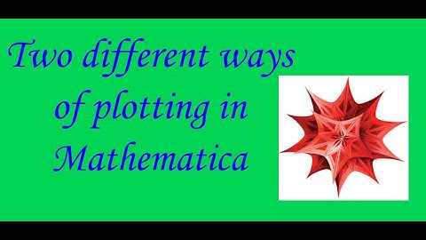 Plotting with Mathematica