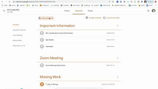 Check for Missing Assignments and Grades on Google Classroom
