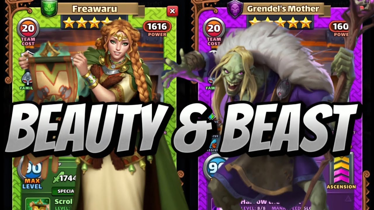 Empires & Puzzles FREAWARU is freakishly talented & FINALLY I get to Share it with GRENDEL'S MOTHER😆