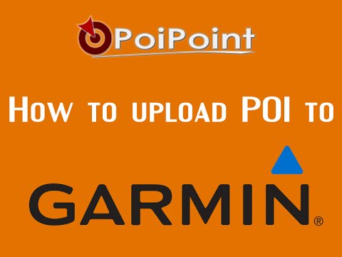 How to upload POI to GARMIN - Activate SpeedCamera Warnings