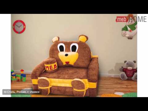 Детский диванчик М-Стиль Мишка