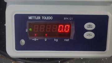 Hướng dẫn hiệu chuẩn cân METTLER TOLEDO BPA121 3kg/0.5g