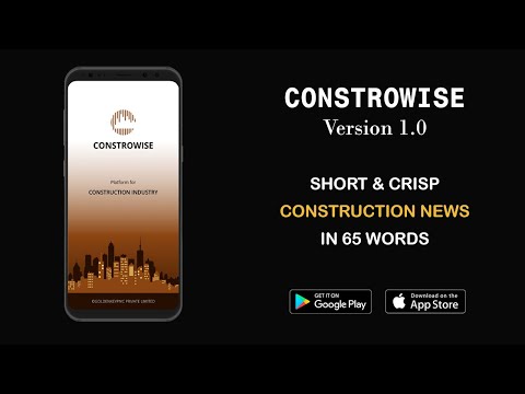 CONSTROWISE | Version 1.0 | Short Construction News in 65 Words | Free Construction News