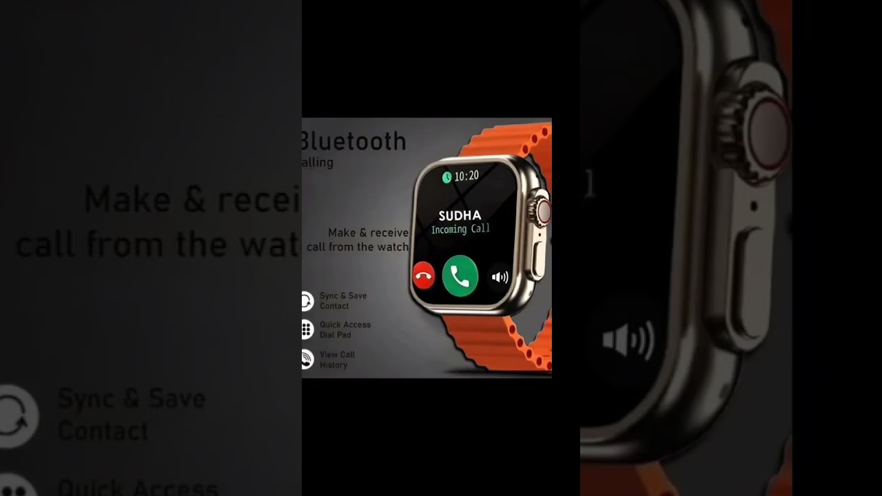 Ultra Smart Watch 1.99" Series 8 HD Display -Bluetooth Call, Fitness Tracker, Voice Assistance