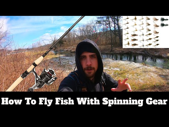 How To Fly Fish With Spinning Rod & Reel: Fly Fishing For Trout With  Spinning Gear