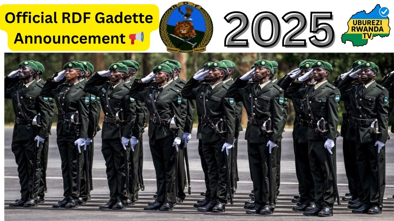 Rwanda Defence Force Recruitment 2025 | Itangazo ryo Kwiyandikisha ku Rwego rwa Ofisiye